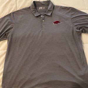Arkansas Razorback short sleeve polo